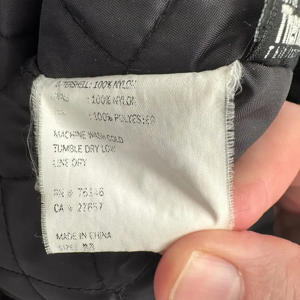 Vintage Rusty Thermolite Quilt Lined Insulated Jacket Mens Medium Blue Black‎
